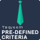 Taqyeem - Predefined Criteria Addon - WordPress / Add-ons