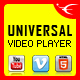 Universal Video Player - YouTube/Vimeo/Self-Hosted - HTML5 / Media