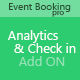 Event Booking Pro: Analytics & Checkin Addon - WordPress / Add-ons