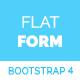 Flat Form with Bootstrap 4 - CSS / Forms